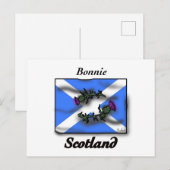 Bonnie Scotland thistle vlag Briefkaart (Voorkant / Achterkant)