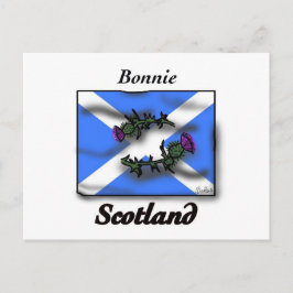 Bonnie Scotland thistle vlag Briefkaart
