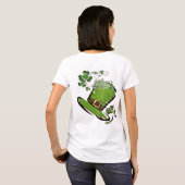 Bonnie St. Patrick's Day CUSTOM Name Business T-shirt (Achterkant volledig)