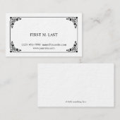 Bonnie Visitekaartje (Voorkant / Achterkant)