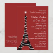 Bonnie's Eiffeltoren Uitnodiging rood (Voorkant / Achterkant)