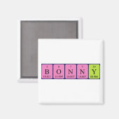 Bonny periodieke table name magnet (Voorkant / Achterkant)