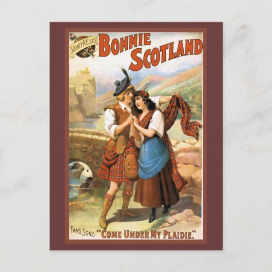 Bonny Scotland Briefkaart (Voorkant)