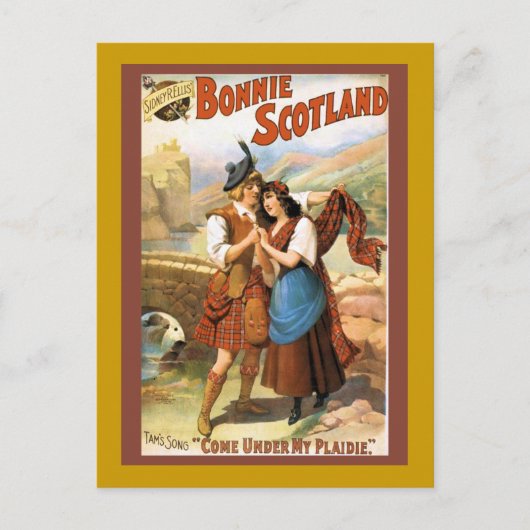 Bonny Scotland Briefkaart (Voorkant)