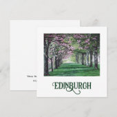 Bonny Scotland mooie Edinburgh park beeldende kuns Feestdagenkaart (Voorkant / Achterkant)