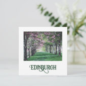 Bonny Scotland mooie Edinburgh park beeldende kuns Feestdagenkaart (Staand voorkant)