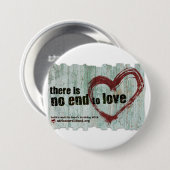 Bono Birthday Button "er is geen einde aan liefde" (Voorkant /achterkant)