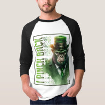 Bono Chimp "I Pinch Back" 3/4 Sleeve T-Shirt