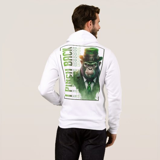 Bono Chimp "I Pinch Back" Full-Zip Hoodie (Achterkant volledig)