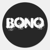 Bono Ronde Sticker (Voorkant)