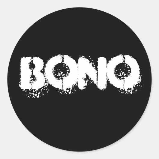 Bono Ronde Sticker (Voorkant)