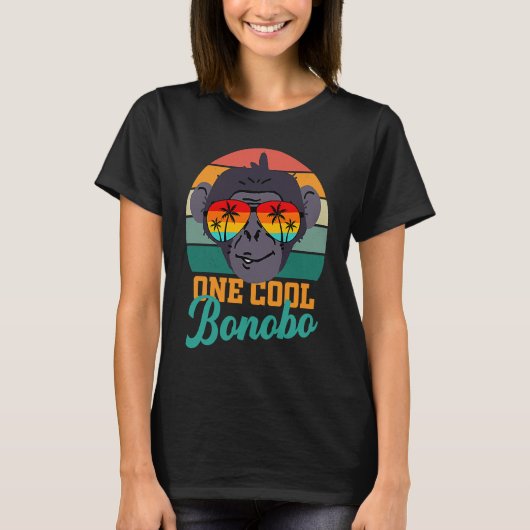 Bonobo chimpansee tropische zonnebrillen mannen vr t-shirt (Voorkant)