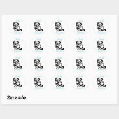 BONOBO - Dier - Baby shower - Personaliseren Ronde Sticker (Vel)