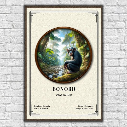 Bonobo Zoölogie Serie Poster