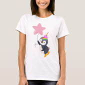 Bons sonhos pinguim unicórnio T-shirt (Voorkant)