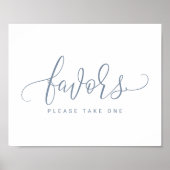 Bons voor bruiloft - Bounce Script (Dusty Blue) Poster (Voorkant)