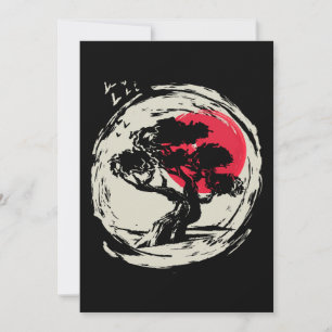 Bonsai Art Japanse Sunset Kaart