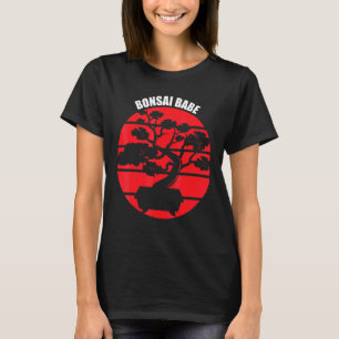 Bonsai Babe Japanse boom Zen Gardening Retro T-shirt