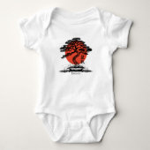 Bonsai Baby Japans Kanji Gepersonaliseerd Romper (Voorkant)