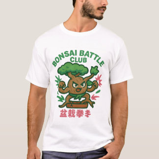 Bonsai Battle Club – Woeste wortels, kalme geest T-shirt