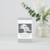 bonsai - boom aangepast visitekaartje dubbelzijdig (Staand voorkant)