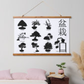 Bonsai Boom Basisstijlen 10 Hangend Wandkleed (Slaapkamer)