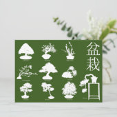 Bonsai Boom Basisstijlen 10 Kaart (Staand voorkant)