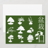 Bonsai Boom Basisstijlen 10 Kaart (Voorkant / Achterkant)