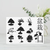 Bonsai Boom Basisstijlen 10 Kaart (Staand voorkant)