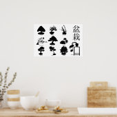 Bonsai Boom Basisstijlen 10 Poster (Keuken)