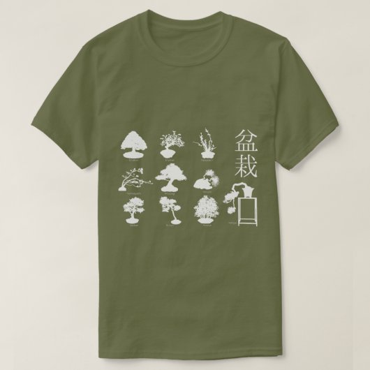 Bonsai Boom Basisstijlen 10 T-shirt (Design voorkant)