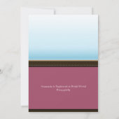 Bonsai Boom Bloemen Bruidsdouche Uitnodigingen (Achterkant)