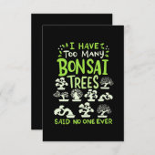 bonsai - boom grappig gezegde japans grafisch cade bedankkaart (Voorkant / Achterkant)