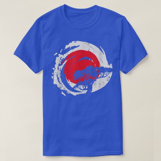 Bonsai-boom in de Japanse  Zen-boeddhist T-shirt (Design voorkant)