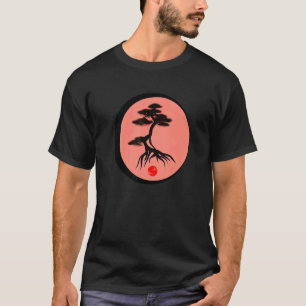 Bonsai Boom Japanse Kalligrafie Zen Natuur Mini G T-shirt