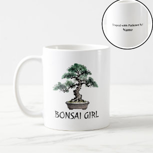 Bonsai Boom Japanse Sumi-E Inkt Kunst Persoonlijk Koffiemok