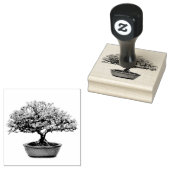 Bonsai Boom met bladeren Rubberstempel (Gestempeld)