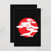Bonsai-boom met Red Sun Japans Karate Zen Bedankkaart (Voorkant / Achterkant)