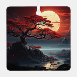 Bonsai Boom Metalen Ornament