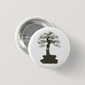 bonsai boom ronde button 3,2 cm (Voorkant /achterkant)