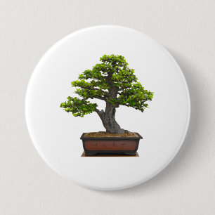 bonsai boom ronde button 7,6 cm