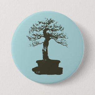 bonsai boom ronde button 7,6 cm