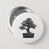 bonsai boom ronde button 7,6 cm (Voorkant /achterkant)