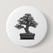 bonsai boom ronde button 7,6 cm (Voorkant)