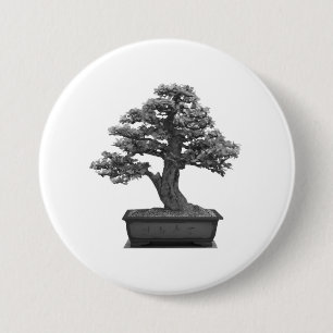 bonsai boom ronde button 7,6 cm