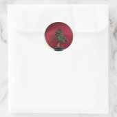 Bonsai-boom Ronde Sticker (Tas)