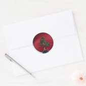 Bonsai-boom Ronde Sticker (Envelop)