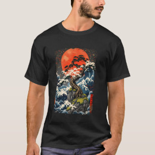 Bonsai Boom Thee Japanse Tuinieren Japan Botanisch T-shirt