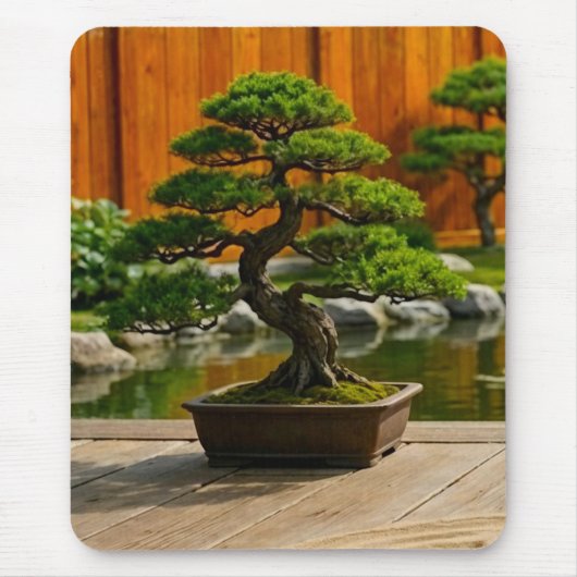 Bonsai Boom van de Draak van Balans Muismat (Voorkant)
