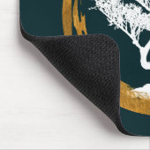 Bonsai Boom. Zen Enso Circl Feng Shui Calligraphy Muismat (Hoek)